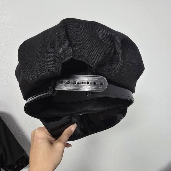 Spirit Adult Dirty Cop Costume Dress w Belt Hat Badge Size XL Stretchy - Picture 9 of 9